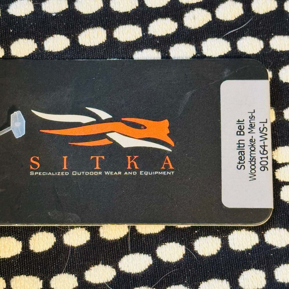 NWT Sitka Stealth Belt in Woodsmoke, Gray Orange Size Large - Picture 3 of 6